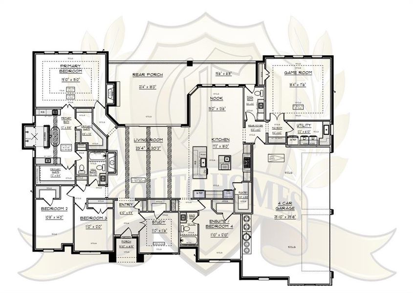 2D floor plan layout of this home in , Weatherford, TX (Image 5).