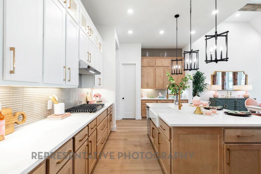 Furnished interior view inside a new home in Santa Rita Ranch: 60ft. lots, Liberty Hill (Image 26).