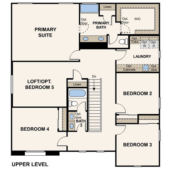 2D floor plan layout of this home in North Copper Canyon, Surprise, AZ (Image 4).