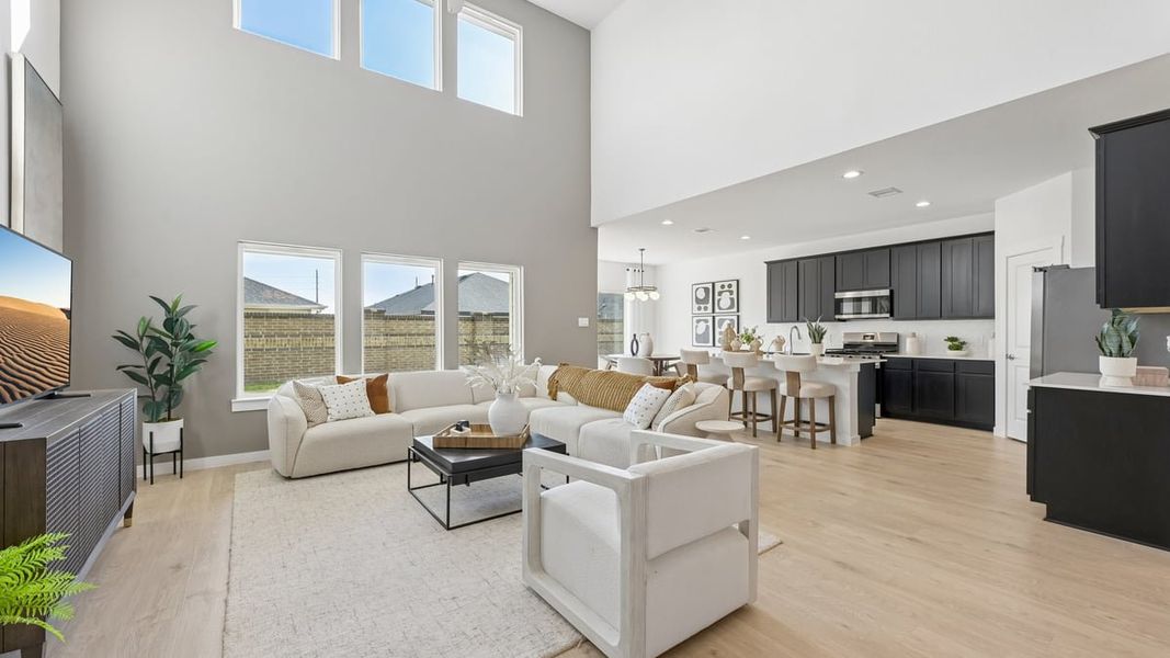 Furnished interior view inside a new home in Evergreen, Rosenberg (Image 6).