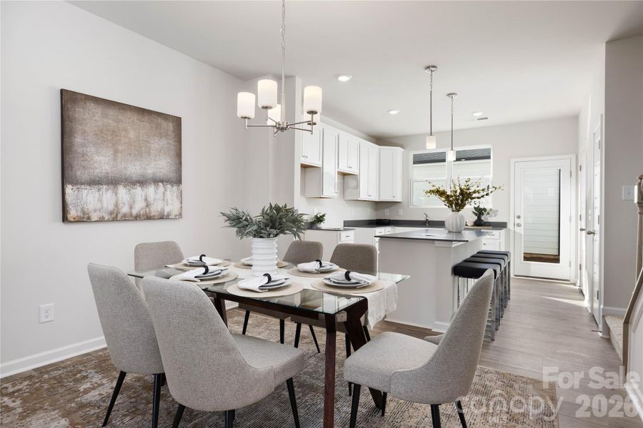 Furnished interior view inside a new home in Edgewood Preserve, Huntersville (Image 9). Furnished interior view inside a new home in Edgewood Preserve, Huntersville (Image 9).