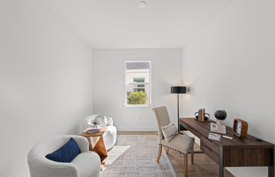 Photos are from a furnished model. Options for this home may vary.