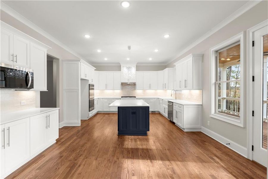 Furnished interior view inside a new home in , Powder Springs (Image 5). Furnished interior view inside a new home in , Powder Springs (Image 5).