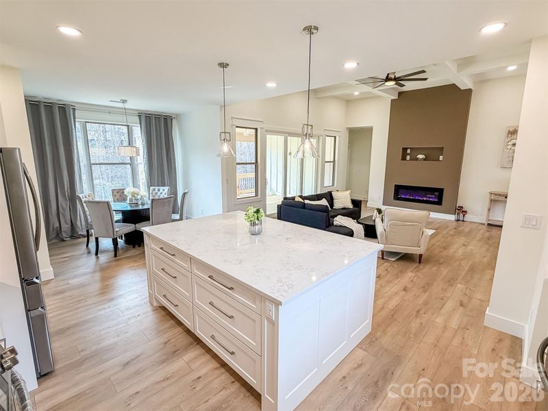 Furnished interior view inside a new home in , Newton (Image 9).