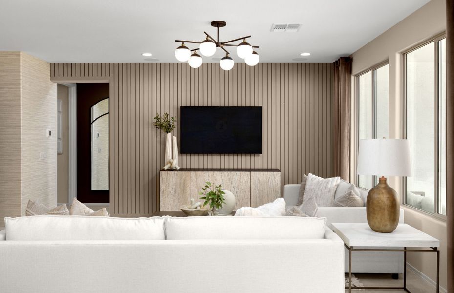 Representative furnished interior of a home built from the Hideaway by Del Webb in Sun City Anthem at Merrill Ranch, Florence (Image 7).