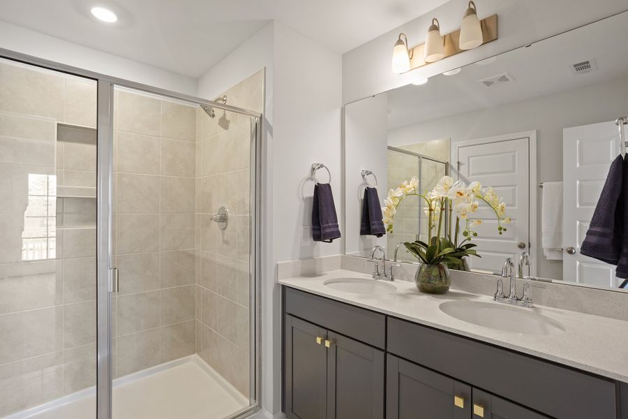 Furnished interior view inside a new home in Renaissance at White Oak, Garner (Image 14).