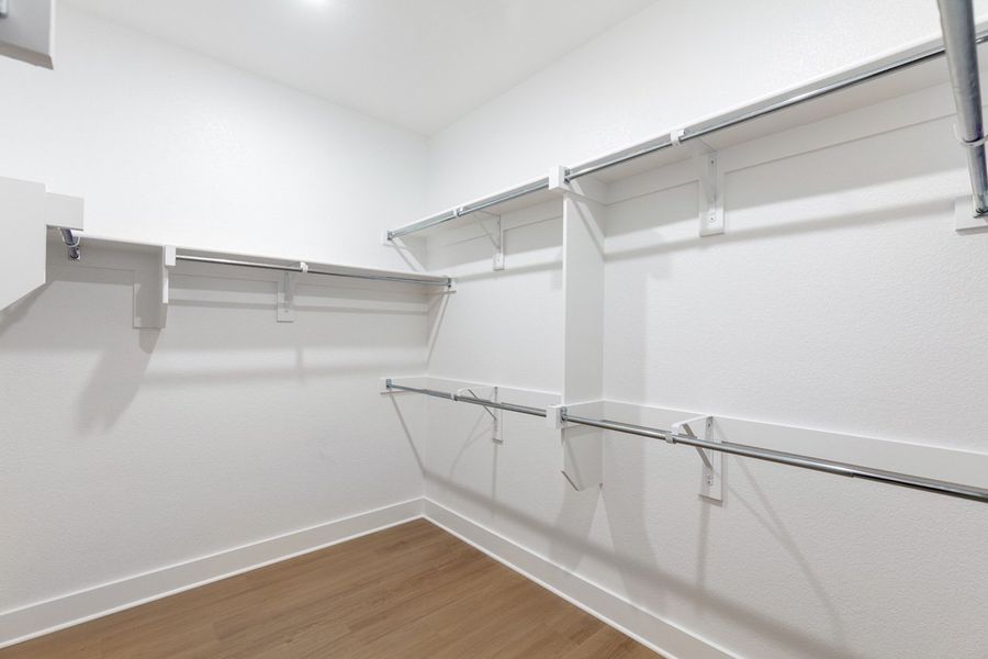 Representative Primary Closet - some options shown