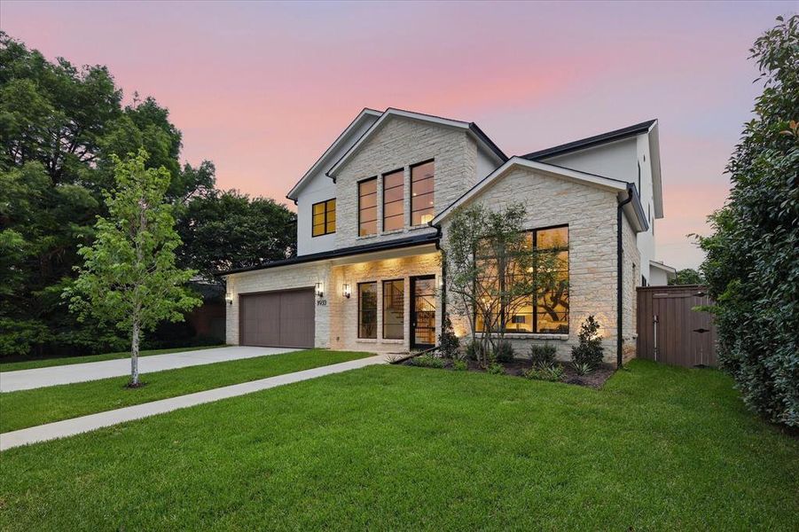 Front exterior of a new home in , Dallas, TX, highlighting curb appeal (Image 23).