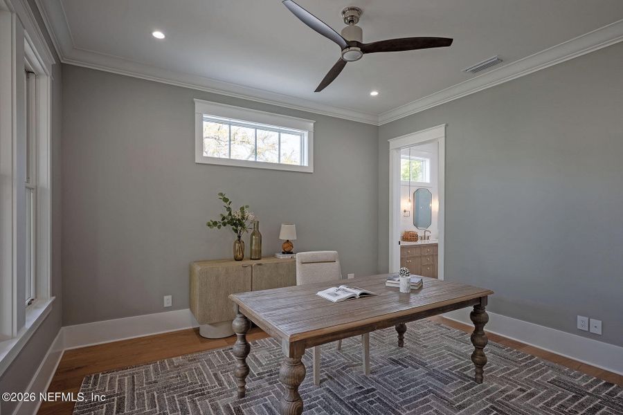 Furnished interior view inside a new home in , Jacksonville (Image 103).