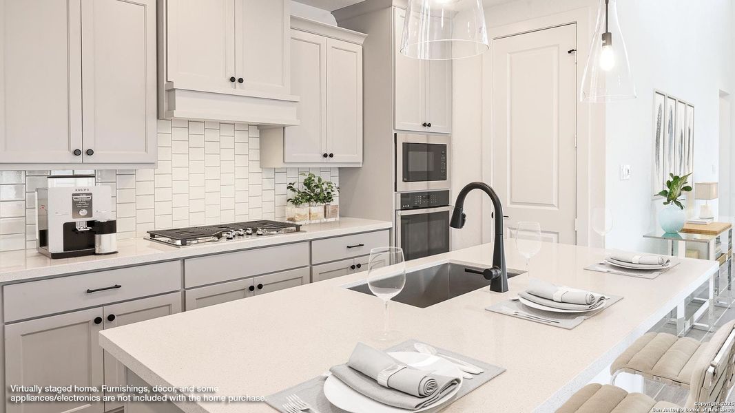 Furnished interior view inside a new home in Homestead 55', Cibolo (Image 7). Furnished interior view inside a new home in Homestead 55', Cibolo (Image 7).