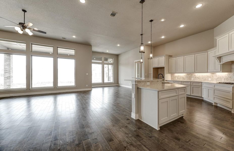 Furnished interior view inside a new home in The Woodlands Hills 65′, Willis (Image 13).