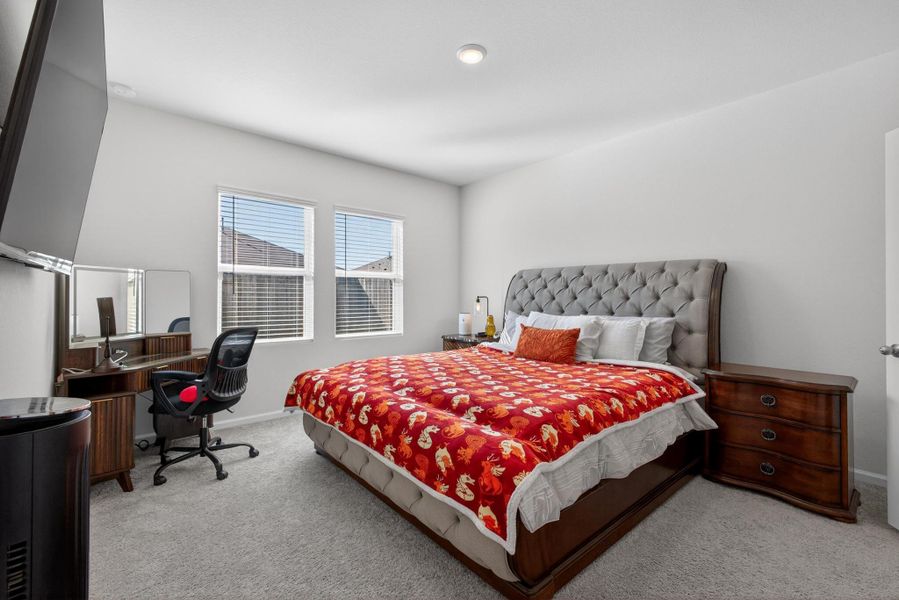 Furnished interior view inside a new home in Harrington Trails at The Canopies, New Caney (Image 30).