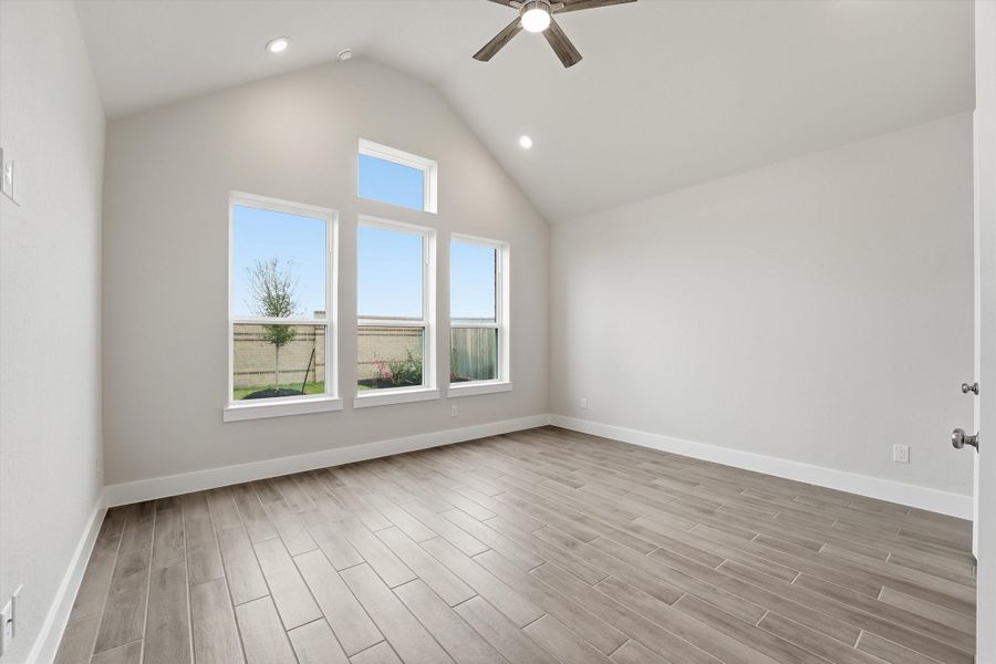 Spacious, unfurnished interior of a new home in Bridgeland, Cypress (Image 22).