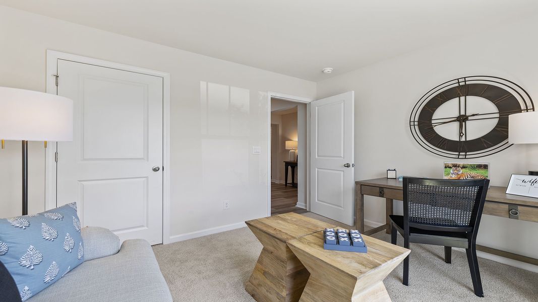Furnished interior view inside a new home in Cedar Gap, Fountain Inn (Image 9). Furnished interior view inside a new home in Cedar Gap, Fountain Inn (Image 9).