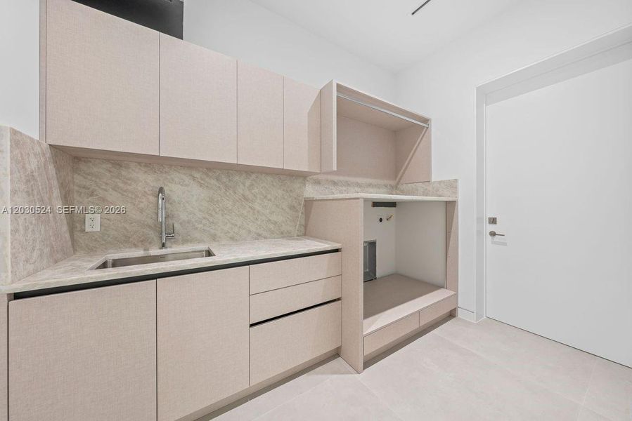Furnished interior view inside a new home in , Miami (Image 18). Furnished interior view inside a new home in , Miami (Image 18).