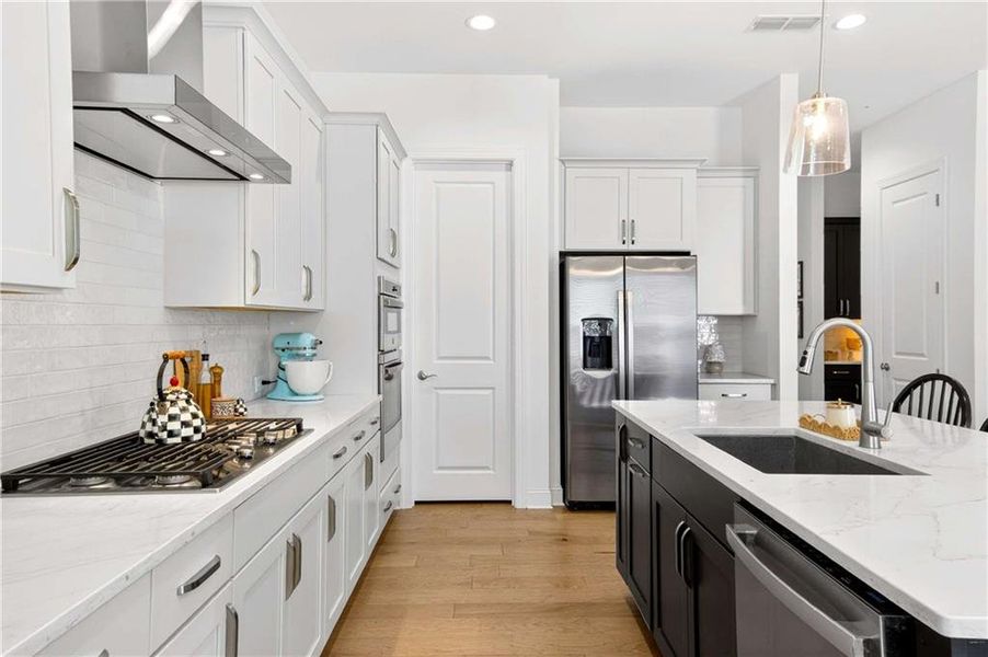 Furnished interior view inside a new home in East Harbor II at Chestatee, Dawsonville (Image 27).