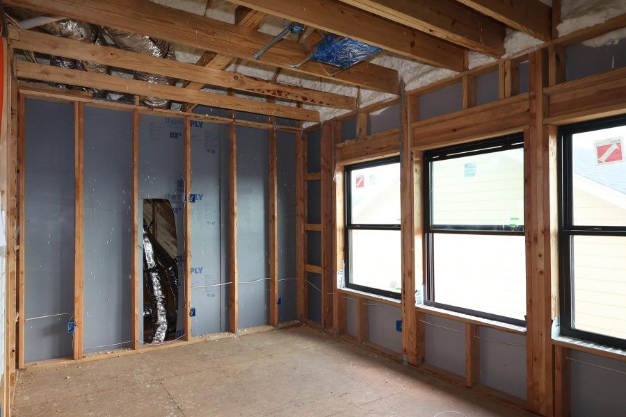 In-progress construction of a new home in Jubilee - Grove Row Collection, Hockley, TX (Image 8).
