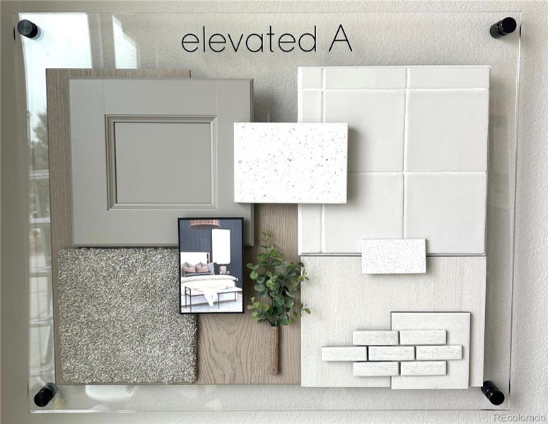 Sample of building materials used in homes in The Legacy Collection at Talon Pointe, Thornton (Image 3).