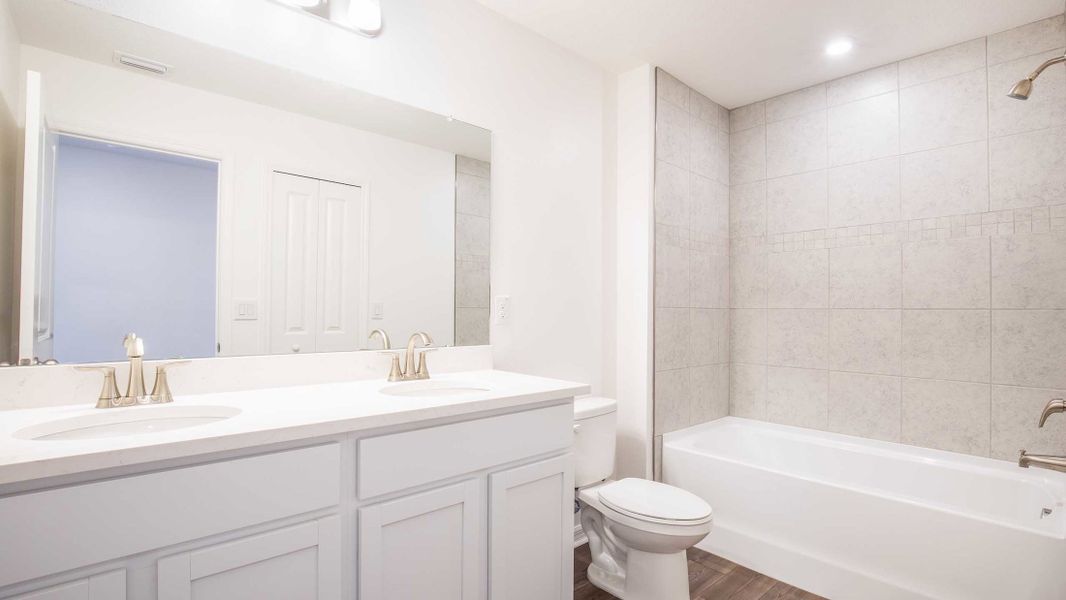 Furnished interior view inside a new home in Mirada, San Antonio (Image 45).