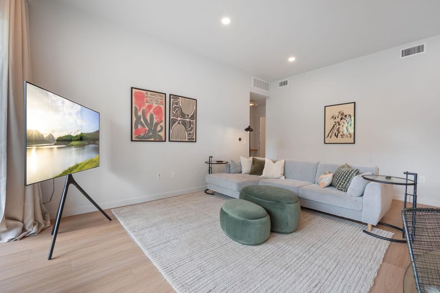 Furnished interior view inside a new home in , Austin (Image 13). Furnished interior view inside a new home in , Austin (Image 13).