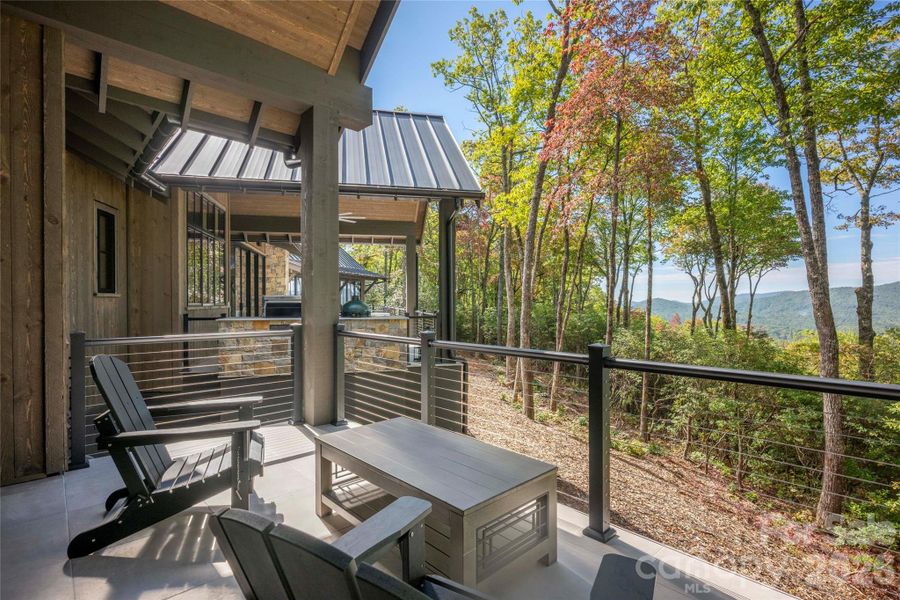 Exterior details and patio area of a home in , Sapphire (Image 23).