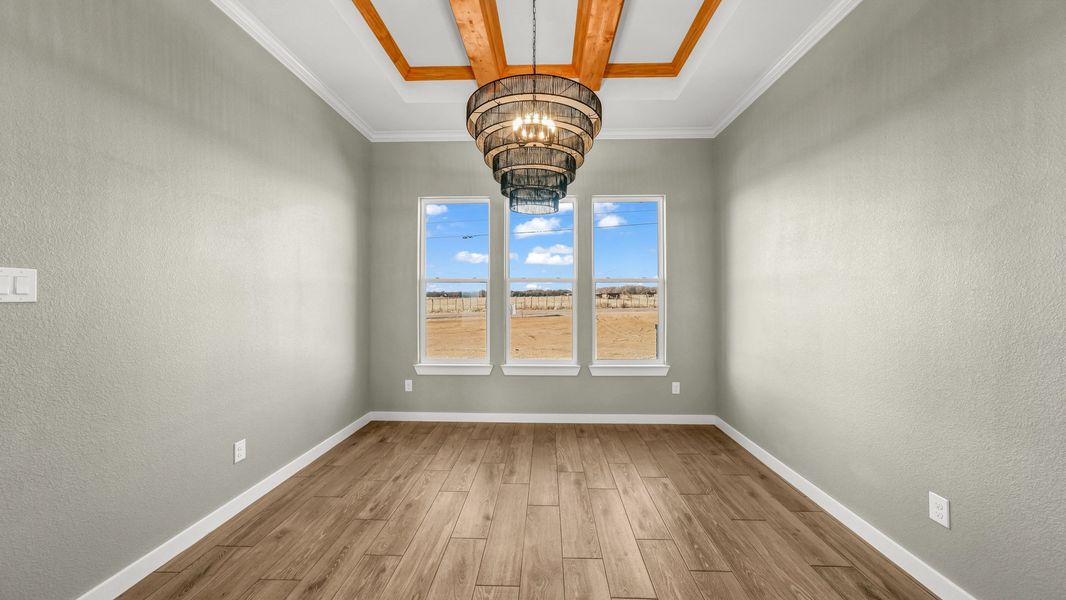 Representative unfurnished interior of a home built from the Jarrett 1 by Zeal Home Builders in Saddle Crest Estates, Weatherford (Image 59).