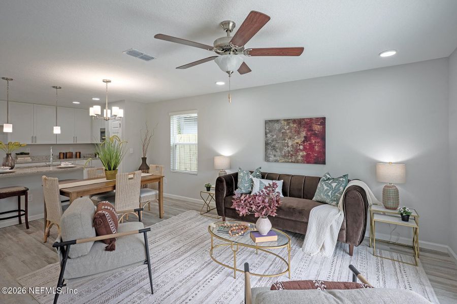 Furnished interior view inside a new home in , Jacksonville (Image 12).