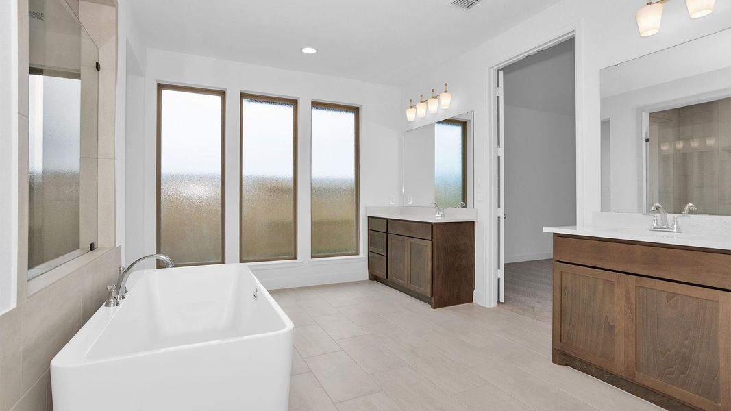 Furnished interior view inside a new home in Legacy Prairie at Katy Court, Katy (Image 6).