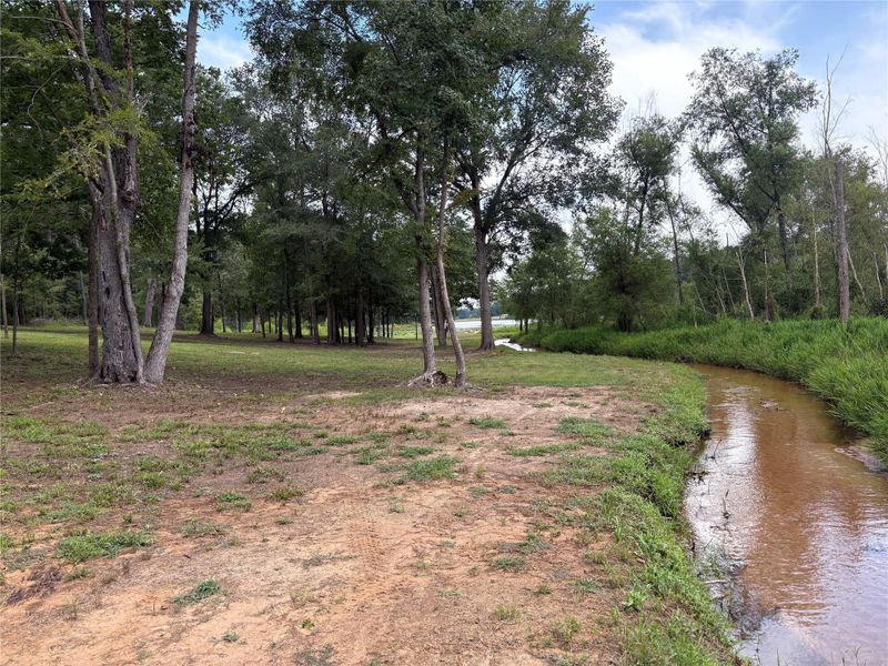 View of yard featuring a water view