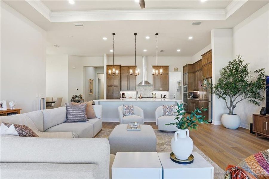 Furnished interior view inside a new home in Oakmont, Gainesville (Image 5). Furnished interior view inside a new home in Oakmont, Gainesville (Image 5).