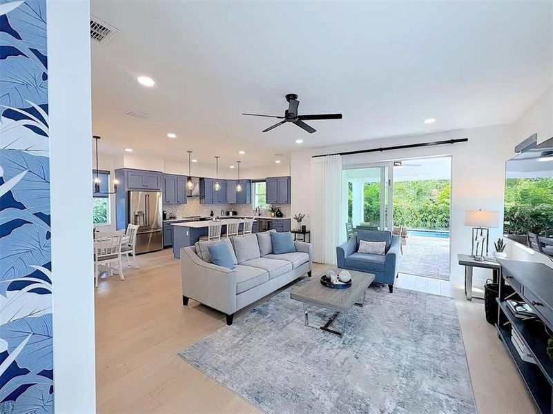 Furnished interior view inside a new home in , Sarasota (Image 13).