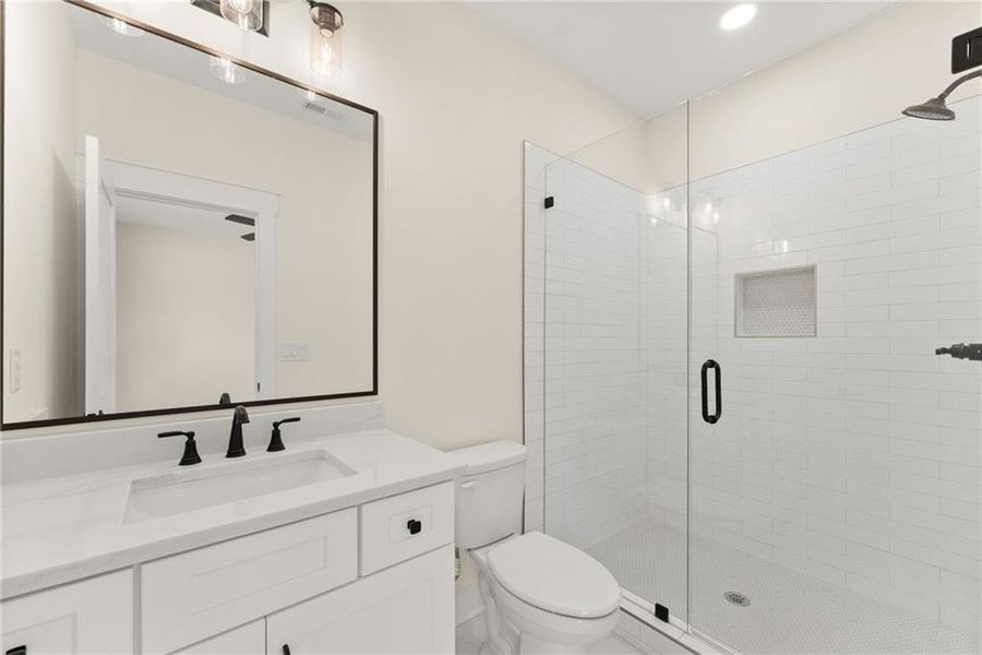 Furnished interior view inside a new home in , Hoschton (Image 18).