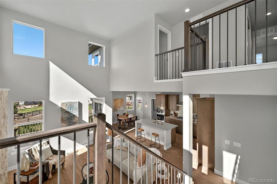 Furnished interior view inside a new home in , Colorado Springs (Image 33). Furnished interior view inside a new home in , Colorado Springs (Image 33).