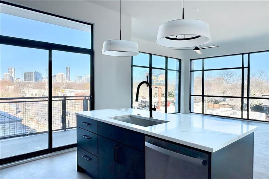 Furnished interior view inside a new home in , Atlanta (Image 6).