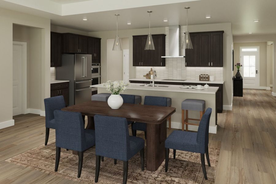 Representative furnished interior of a home built from the Emmett by Fischer Homes in Stonehaven, Hoschton (Image 4).
