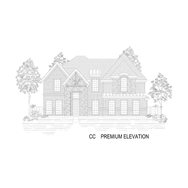 Representative rendering of the exterior for the Stonehaven 2FS by First Texas Homes (Image 7).