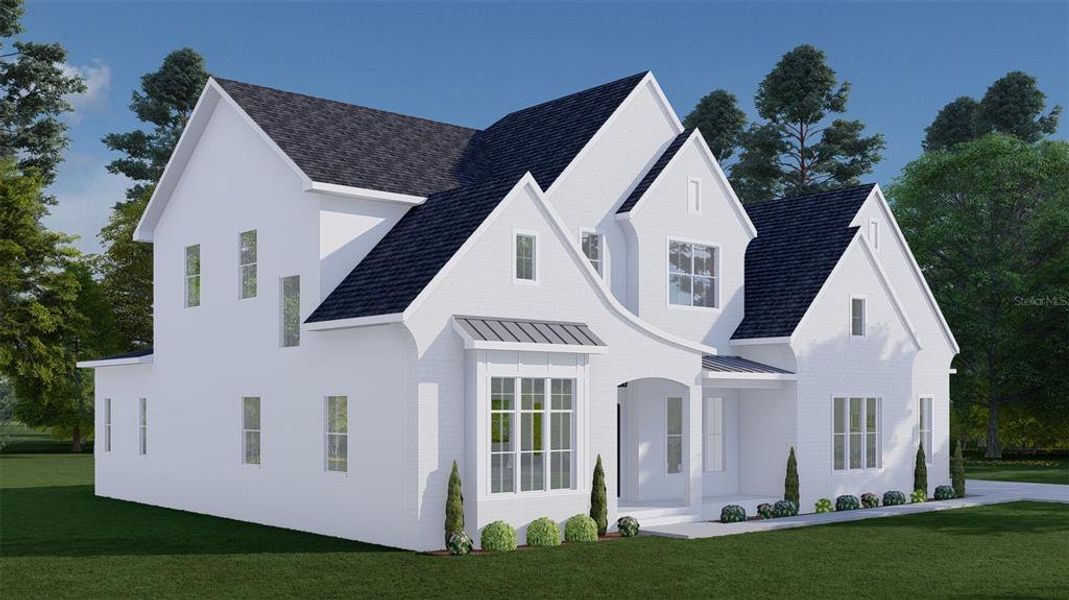 Front exterior of a new home in , Palm Harbor, FL, highlighting curb appeal (Image 5). Front exterior of a new home in , Palm Harbor, FL, highlighting curb appeal (Image 5).