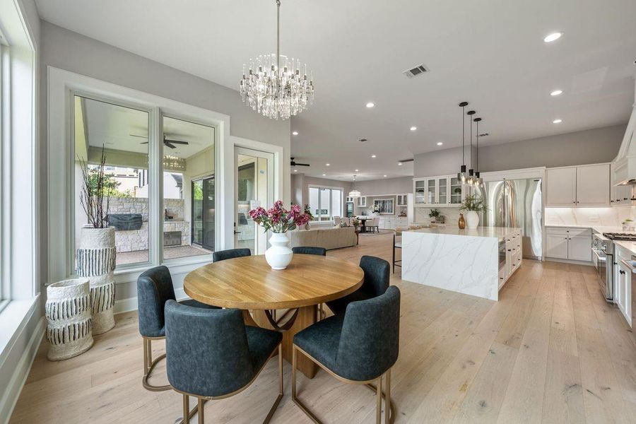 Furnished interior view inside a new home in , Houston (Image 11).