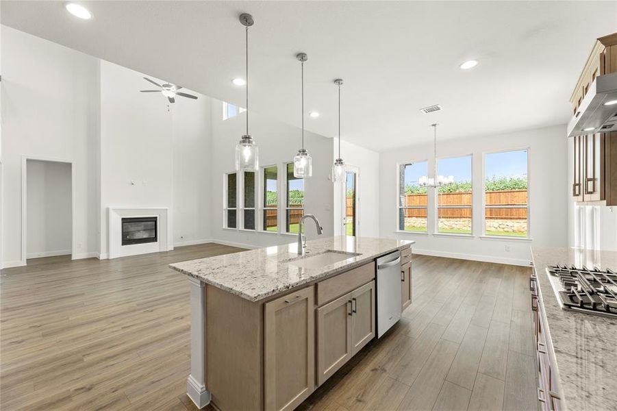 Furnished interior view inside a new home in Milrany Ranch, Melissa (Image 12). Furnished interior view inside a new home in Milrany Ranch, Melissa (Image 12).