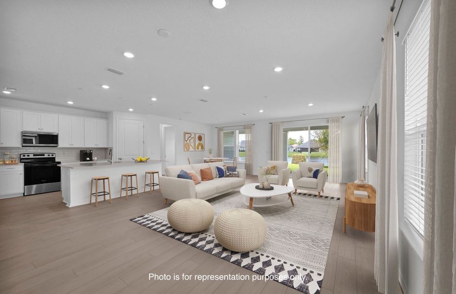 Furnished interior view inside a new home in Fiddler's Cove, Kingsland (Image 7).