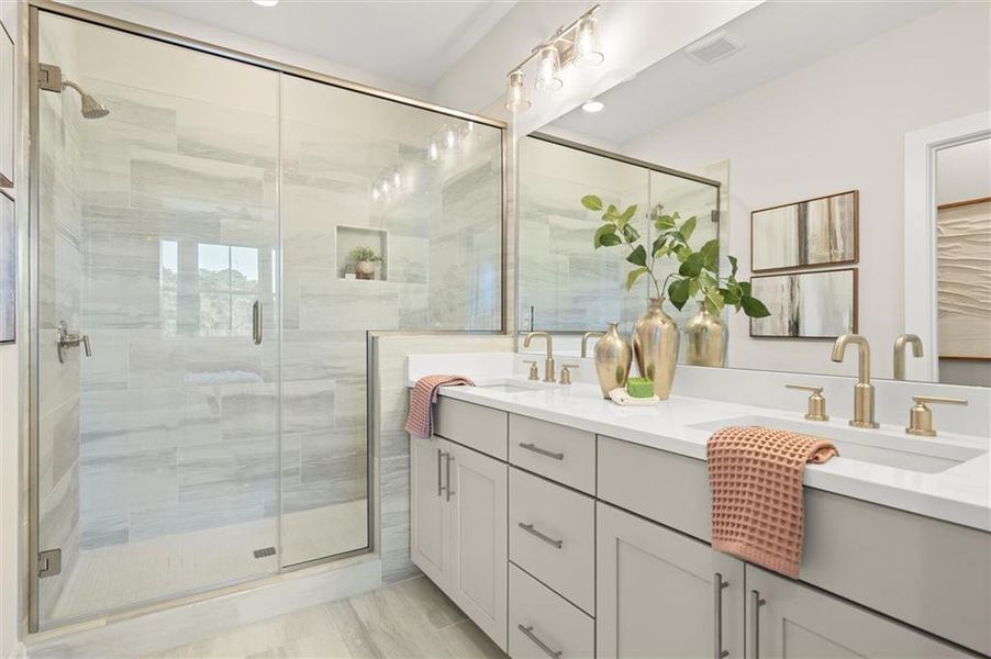 Furnished interior view inside a new home in , Alpharetta (Image 35). Furnished interior view inside a new home in , Alpharetta (Image 35).