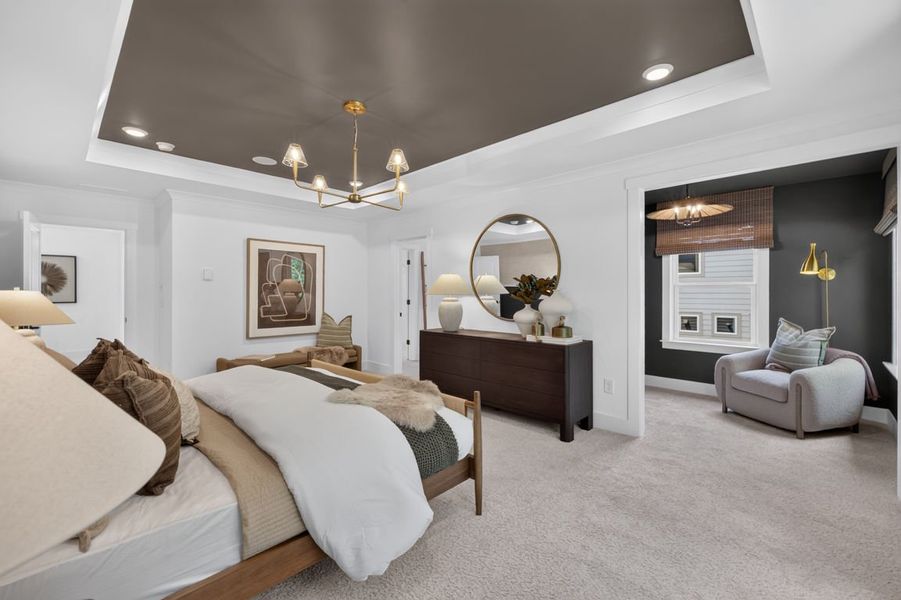Representative furnished interior of a home built from the Newlyn by Pulte Homes in Windsor Court, Fayetteville (Image 38).