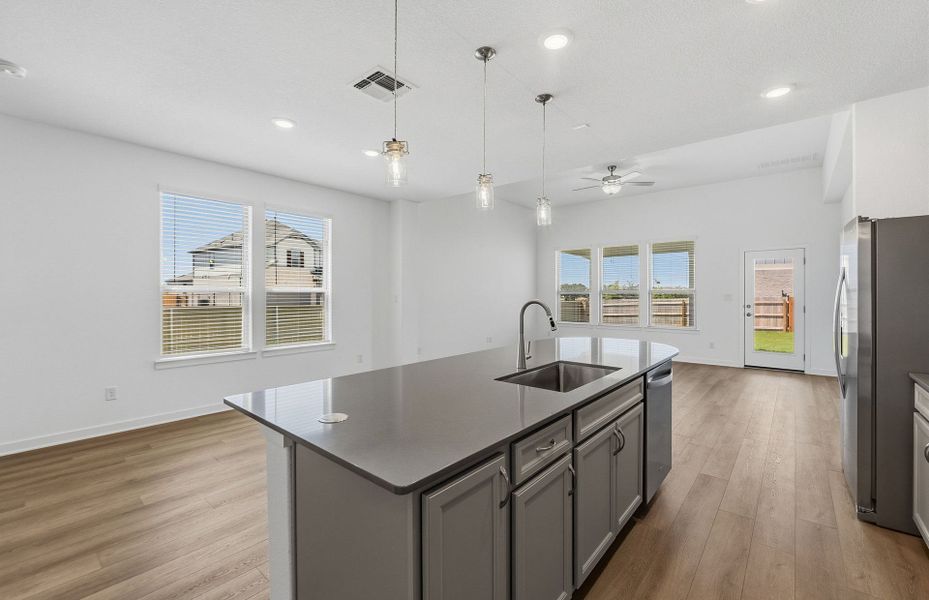 Furnished interior view inside a new home in Santa Rita Ranch, Liberty Hill (Image 10).
