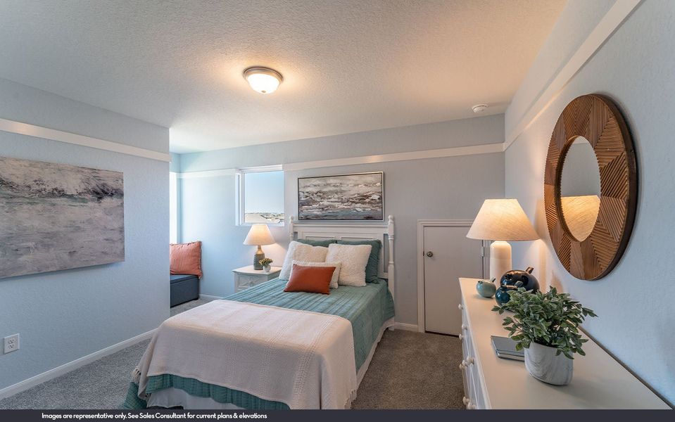 Representative furnished interior of a home built from the Mesquite by CastleRock Communities in Serenada, Brookshire (Image 29).