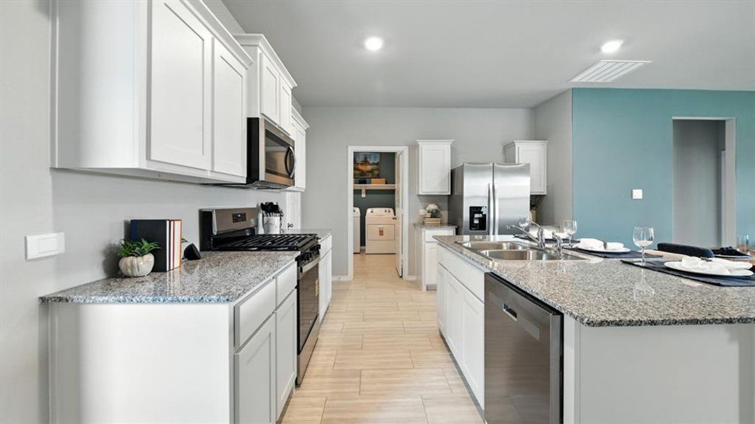 Furnished interior view inside a new home in Monarch at the Meadows, Ponder (Image 32).