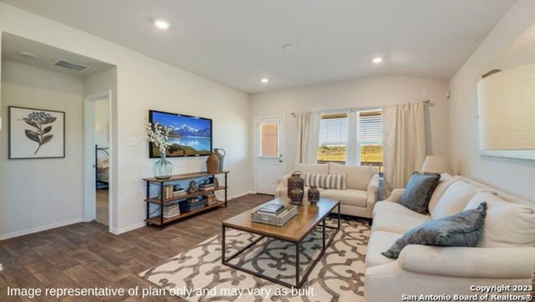 Furnished interior view inside a new home in Redbird Ranch, San Antonio (Image 4).