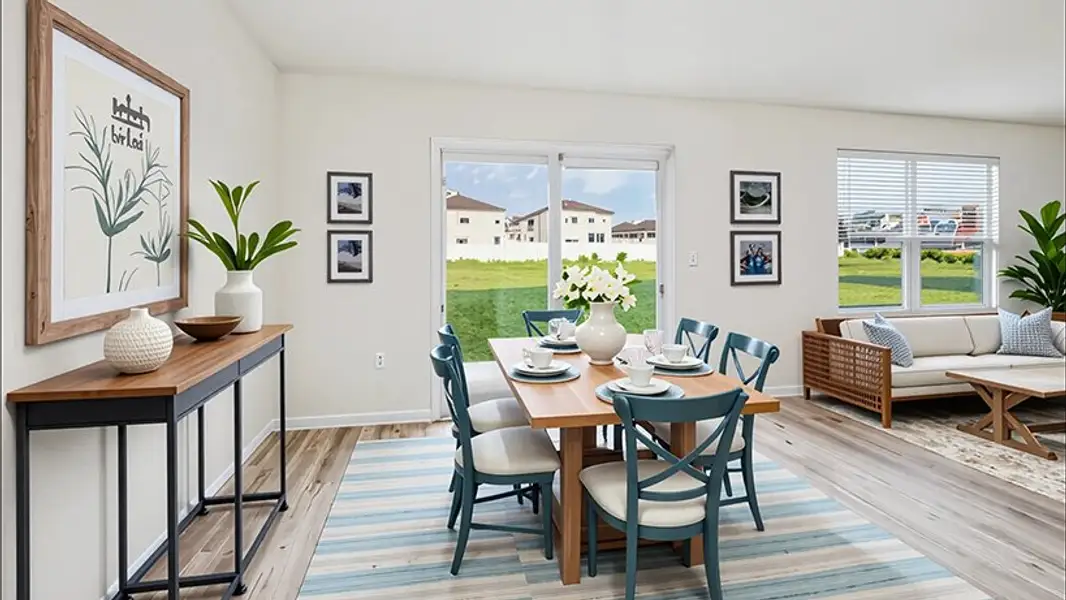 Furnished interior view inside a new home in Sunset Hills, Summerfield (Image 3).
