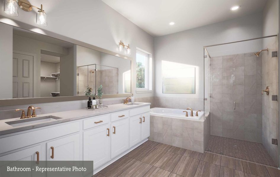 Furnished interior view inside a new home in Kresston - Enclave Collection, Montgomery (Image 7).