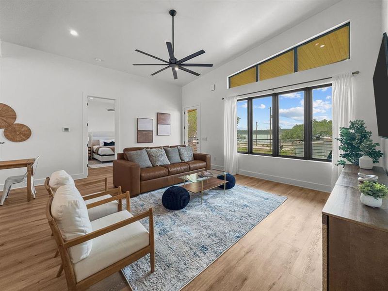 Furnished interior view inside a new home in , Graford (Image 6). Furnished interior view inside a new home in , Graford (Image 6).