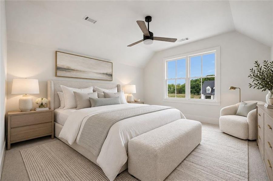 Furnished interior view inside a new home in , Bogart (Image 11).